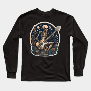 Guitar Player Skeleton - Guitarist Gift Long Sleeve T-Shirt